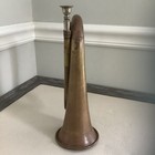 Vintage Decorative Brass Bugle Military Cavalry Style Horn D  cor