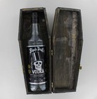 Black Death Vodka 1987 Original 1st W brown Coffin 750ml Bottle Slash Guns Roses
