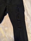 Torrid Premium Skinny Jeans Black Distressed 5-pocket Solid Womens Plus 20r