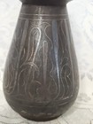 Antique Islamic Indo-persian   Iron With Silver Koftgari Vase