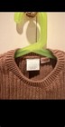 Zara Girls 18-24m Brown white Knit Sweater Polka Dot Long Sleeve Pullover