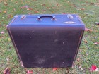 Vintage Ludwig Chicago Square Snare Drum Case Retro Holder Yellow Label Black