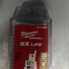  pack Of 25  Milwaukee 48-00-8021 6 In  5 Tpi The Ax Sawzall Blade