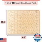 Mr  Pen- Blank Wooden Puzzle  100 Pieces  14 2  X 10 6   Wooden Blank Puzzles