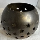 Brass Cut Out Stars Candle Holder Made In India 3 5    H X 4    W