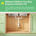 Under Sink Organizer  2-pack 3-tier Height Adjustable Thickened Metal Pull Out C