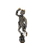 Vintage Antique Silver Figural Wax Seal Desk Stamp Statue Armoured Knight Rare