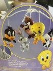 Vtg Baby Looney Tunes Musical Mobile New In Box 1999 Plush Toys Taz  Bugs  Daffy