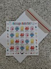 Usps 2020 Message Monsters Stamp Sheet 20 Stamps Mnh