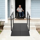 Wheelchair Ramp Stairway Step W handrails Doorways Stair Access Ramp 500lbs Load