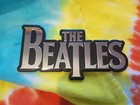 Beatles Silver black Logo 4 5 Inch Metal Metallic Sticker - Read Description