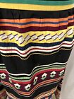 Vintage Native American Seminole Handmade Patchwork Mulitcolored black Skirt