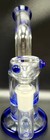 7  Blue Honeycomb Percolator Tobacco Hookah Water Pipe Bong Thick Glass  screen