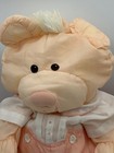 Vintage Fisher Price 1986 Puffalump Orange Peach Bear Cub  8006 W outfit 17 