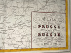 Prussia Russia Napoleonic Campaign 1830 Henri De Jomini Large Antique Map