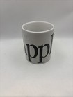 Rare Vintage 80s Apple Macintosh Logo White Coffee Mug W apple Logo