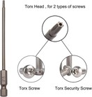 11pcs T6-t40 Magnetic Head Torx Screwdriver Bit Sets Security Tamper Proof Star