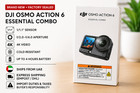 Dji Osmo Action 6 Essential Combo 4k Action Camera New Sealed Fast Uae Ship