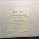 California King Sheet Sets 500 Thread Count Silky smooth White Pima Cotton Strp