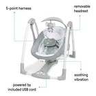 Ingenuity Convertme 2-in-1 Compact Portable Baby Swing 2 Infant Seat  Swell