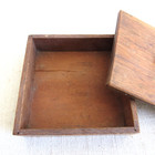 Vintage Small Wooden Trinket Box Rustic Minimal Farmcore