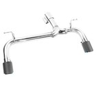 For Bmw F30 F32 335i 435i 2012-16 Black Chrome Carbon Axle Back Muffler Exhaust