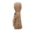 New Primitive Snowman Doll Frosty Christmas 9 t Stained Winter Ornament Bells