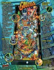 Stern Pinball Godzilla Premium Pinball Flyer  mint Condition 