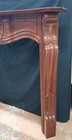 Mahogany Fireplace Mantel With Griffin Designs   Claw Feet 67  W X 55  T Ga9639