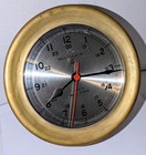 Vintage Bell Clock Co Brass Ship s Clock Quartz 24 Hour Bell Strike Works Video