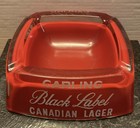 Carling Black Label Vintage Ashtray - Mable Black Label - 8 Inch