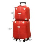 Set Of 2 Rolling Upright Luggage Set Travel Oxford Carry On Suitcase Bag W Wheel