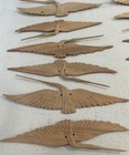 Wooden Carved Crane Heron In Flight Fan Birds W  Holes For Hanging Lot Of 22  7   