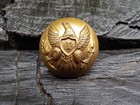 Old Rare Vintage Antique Civil War Relic Eagle Infantry Coat Button Free Case