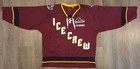 Ahl Lake Erie Monsters Cleveland - Ice Crew Mullet Brother Wine Jersey Authentic