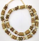 Handmade Ghana Fine Autumn Mix Glass African Trade Beads-ghana