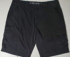 Lot Of 5 Cargo Shorts Solid Black Khaki Blue Mens Size 40 Denali Wrangler