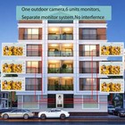 Wired Video Apartment Intercom System 2 3 4 6 8 10 12 Units 7 Inch Monitor Video