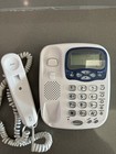 Corded Telephone White Wall Mountable Caller Id Speaker Phone - Good Condition