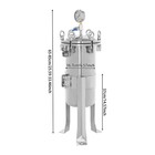 304 Stainless Steel Filter Solid-liquid Separation Tool   3 Bag Filter Housing