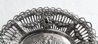 Ornate Reticulated Playful Putti   Floral Swags Dish 800 Purity German Silver