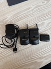 2x Vintage Clean Motorola Startac Flip Phones With Charger  Rare  Black