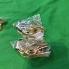 Four  4  Brass Plated Metal Double Hung Window Sash Latch Locks Hardware Part