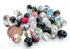 Vintage 8 -9mm Millefiori Lampwork Glass Beads Mix 40