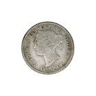 1885 Canada 10 Cents Silver Coin Obverse-4 Vg 