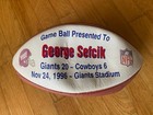 1996 New York Giants Nfl Game Ball Presented To George Sefcik Dallas Cowboys