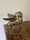 Vintage Solid Brass Pegasus Flying Horse Greek Mythology Statue Figure 8    Tall