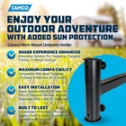Camco Durable Alloy Steel Hitch Mount Umbrella Holder For Shaded Outdoor Events