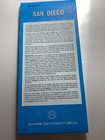 Vintage St  Map And Guide Of San Diego Ab9