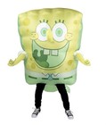 Inflatable Spongebob Squarepants Ghost Jumpsuit Costume - Jazwares Adult 14 